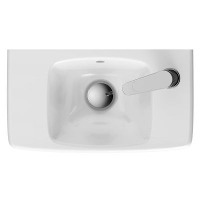 Geberit Selnova Compact umywalka 45x25 cm prostokątna ścienna biała 500.318.01.5