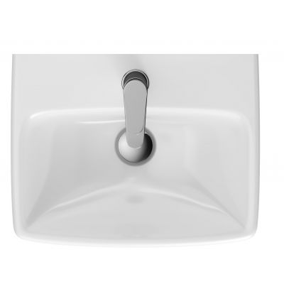 Geberit Selnova Square umywalka 45x35 cm prostokątna ścienna-nablatowa biała 500.322.01.7