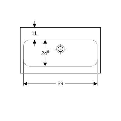 Geberit iCon Light umywalka 75x42 cm meblowa KeraTect biała 501.842.00.8