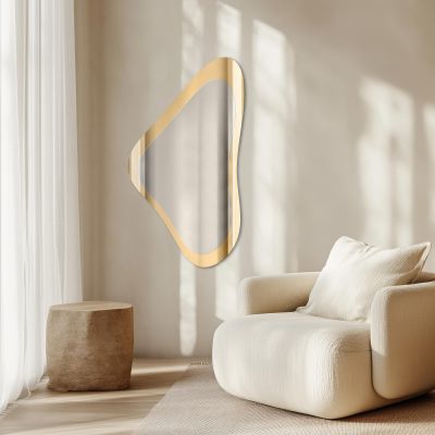 Guarda Atlas Gold lustro 50x115 cm złoty/srebrny TOS-ATL-GOLD-50x115