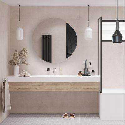 Guarda Prato Black lustro 90x90 cm czarny/srebrny TOS-PRA-BLACK-90x90