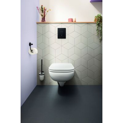 Grohe Start szczotka toaletowa wisząca czarny mat/szkło 411852430