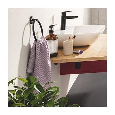 Zestaw Grohe Start wieszak na ręcznik czarny i klej montażowy QuickGlue (411742430, 41127000)