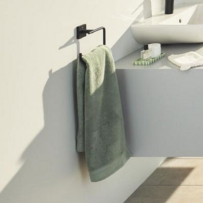 Zestaw Grohe Start Cube wieszak na ręcznik czarny i klej montażowy QuickGlue (409752430, 41127000)