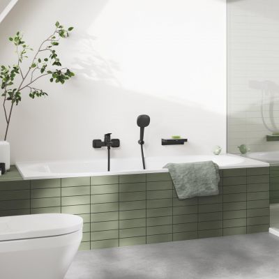 Grohe Dice bateria wannowo-prysznicowa ścienna czarny mat 1018722430