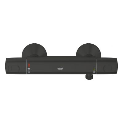 Grohe Precision bateria prysznicowa ścienna termostatyczna czarny mat 1022172432