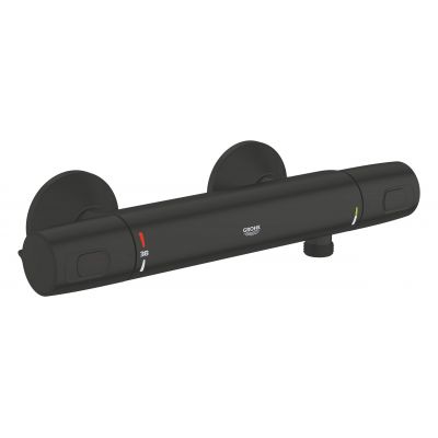 Grohe Precision bateria prysznicowa ścienna termostatyczna czarny mat 1022172432