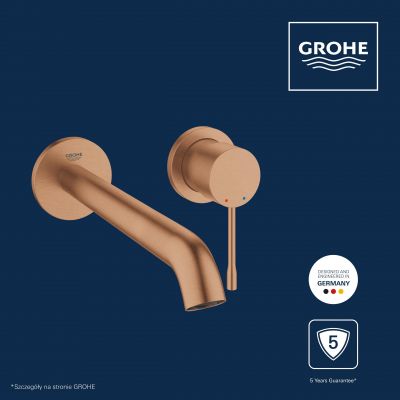 Grohe Essence New bateria umywalkowa podtynkowa Brushed Warm Sunset 19967DL1
