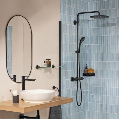 Grohe Lineare New bateria umywalkowa stojąca czarna 234052431