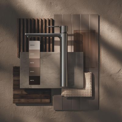 Grohe Lineare bateria umywalkowa stojąca Brushed Hard Graphite 23405AL1