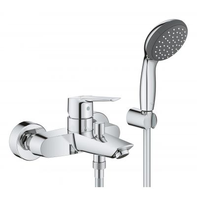 Grohe Start bateria wannowo-prysznicowa ścienna z kompletem natryskowym chrom 23413002