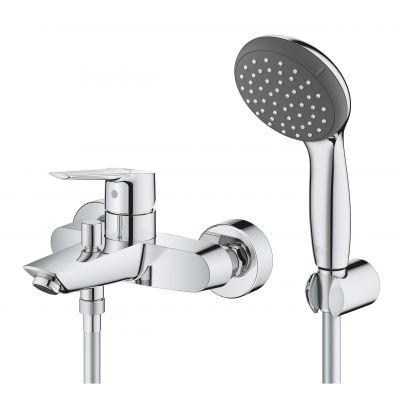 Grohe Start bateria wannowo-prysznicowa ścienna z kompletem natryskowym chrom 23413002