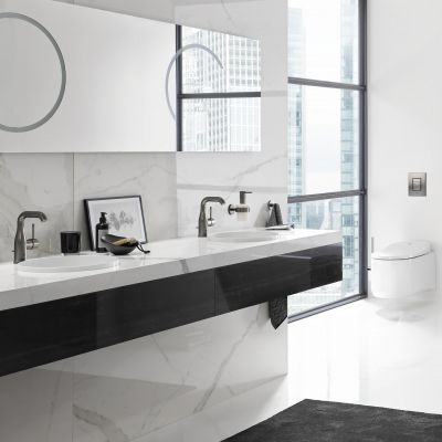 Grohe Essence bateria umywalkowa stojąca Brushed Hard Graphite 23462AL1