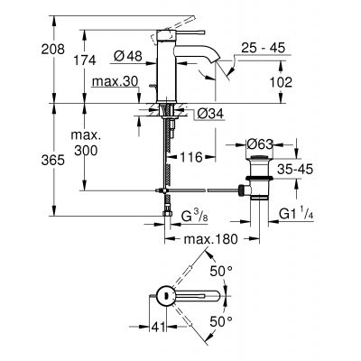 Grohe Essence bateria umywalkowa stojąca stal nierdzewna 23589DC1