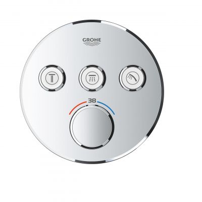 Grohe Grohtherm SmartControl bateria wannowo-prysznicowa podtynkowa termostatyczna StarLight Chrome 29121000