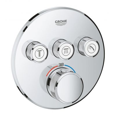 Grohe Grohtherm SmartControl bateria wannowo-prysznicowa podtynkowa termostatyczna StarLight Chrome 29121000
