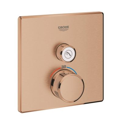 Grohe Grohtherm SmartControl bateria prysznicowa podtynkowa z termostatem Brushed Warm Sunset 29123DL0
