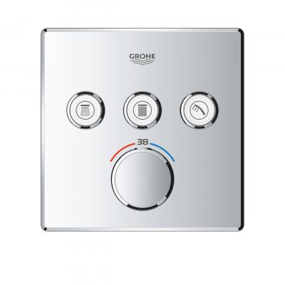 Grohe Grohtherm SmartControl bateria wannowo-prysznicowa podtynkowa termostatyczna StarLight Chrome 29126000
