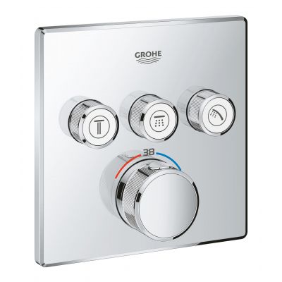 Grohe Grohtherm SmartControl bateria wannowo-prysznicowa podtynkowa termostatyczna StarLight Chrome 29126000