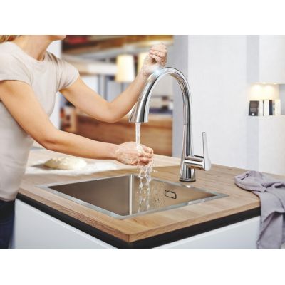 Grohe Zedra bateria kuchenna stojąca StarLight Chrome 30219002