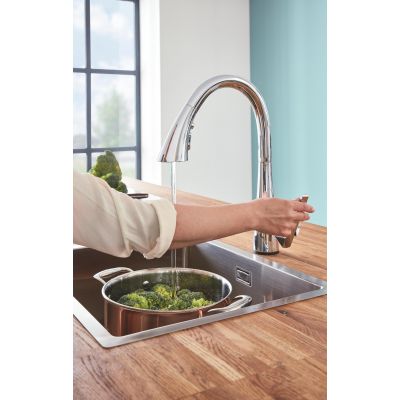 Grohe Zedra bateria kuchenna stojąca StarLight Chrome 30219002