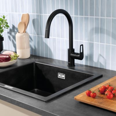 Grohe Start Edge bateria kuchenna stojąca czarna 305562430