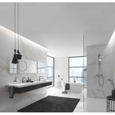 Grohe Essence bateria umywalkowa stojąca Brushed Hard Graphite 32628AL1