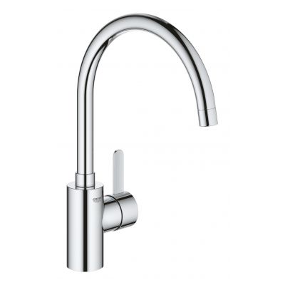 Zestaw Grohe K400 zlewozmywak 78x50 cm czarny granit z baterią kuchenną Eurosmart Cosmopolitan (31639AP0, 32843002)