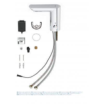 Grohe Bau Cosmopolitan E bateria umywalkowa elektroniczna chrom 36451000