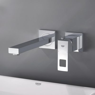 Zestaw Grohe Eurocube bateria umywalkowa podtynkowa 2-otworowa kompletna chrom (23447000, 23200002)
