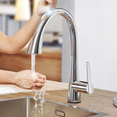 Grohe Zedra bateria kuchenna stojąca StarLight Chrome 30219002