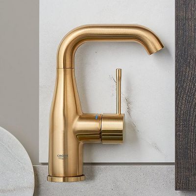 Grohe Essence bateria umywalkowa stojąca brushed cool sunrise 23462GN1