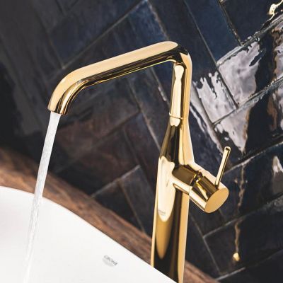 Grohe Essence New bateria umywalkowa stojąca wysoka cool sunrise 32901GL1