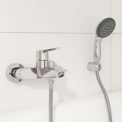 Zestaw Grohe Start bateria umywalkowa z baterią wannowo-prysznicową chrom (23455002, 24206002)