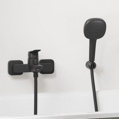 Grohe Dice bateria wannowo-prysznicowa ścienna czarny mat 1018722430