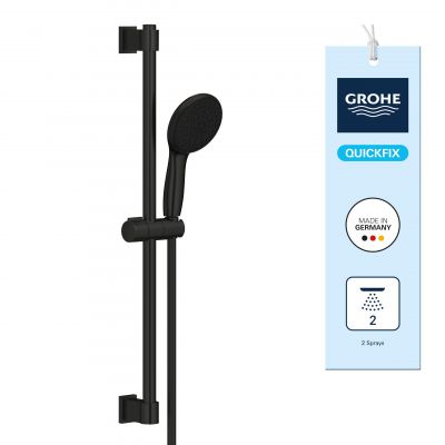 Grohe  Vitalio Start 100 zestaw prysznicowy ścienny czarny mat 1062052431