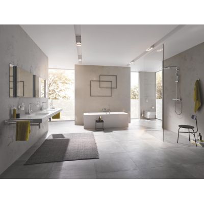 Grohe Euphoria System 310 zestaw prysznicowy ścienny termostatyczny z deszczownicą stal nierdzewna 26075DC0