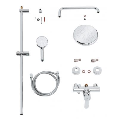 Grohe Tempesta Cosmopolitan System 210 zestaw prysznicowy ścienny z deszczownicą chrom 26224001