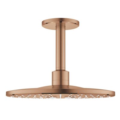 Grohe Rainshower deszczownica z ramieniem 31x31 cm okrągła Brushed Warm Sunset 26477DL0