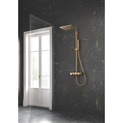 Grohe Euphoria zestaw prysznicowy ścienny termostatyczny z deszczownicą Brushed Cool Sunrise 26508GN0