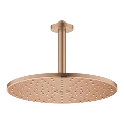 Grohe Rainshower deszczownica z ramieniem 31x31 cm okrągła Brushed Warm Sunset 26560DL0