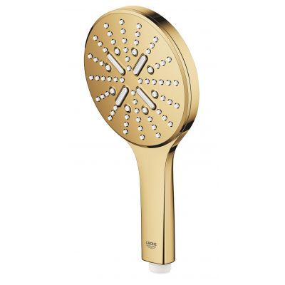 Zestaw Grohe Essence bateria wannowo-prysznicowa ścienna z zestawem prysznicowym złoty (33624GL1, 28362GL0, 26574GL0, 27074GL0)