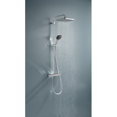 Grohe Vitalio Comfort 250 zestaw prysznicowy ścienny termostatyczny z deszczownicą chrom 26696001