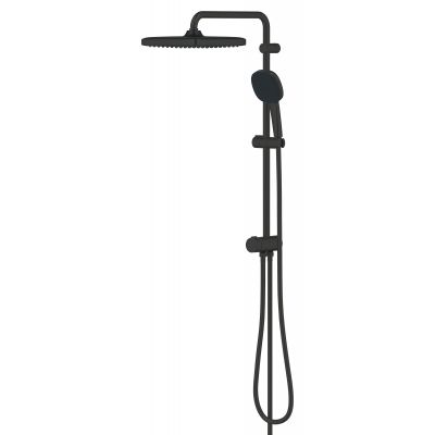 Grohe Vitalio Comfort 250 zestaw prysznicowy ścienny z deszczownicą czarny mat 266982431