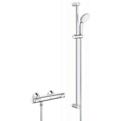 Grohe Precision zestaw prysznicowy ścienny termostatyczny StarLight Chrome 34842000