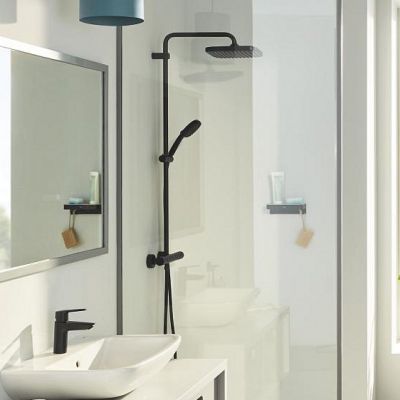 Grohe Vitalio Comfort zestaw prysznicowy ścienny czarny 263992431