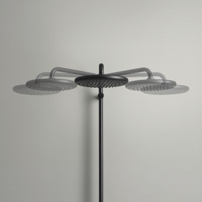 Grohe Vitalio Start System 250 zestaw prysznicowy ścienny z deszczownicą czarny mat 266802431