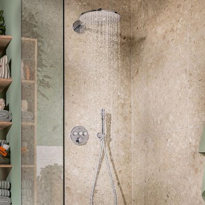Grohe Precision Smartcontrol zestaw prysznicowy podtynkowy termostatyczny z deszczownicą chrom 34874000 + środek czyszczący GrohClean GRATIS