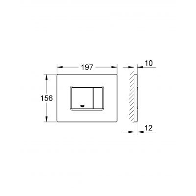 Grohe Skate Cosmopolitan przycisk spłukujący warm sunset 38732DA0
