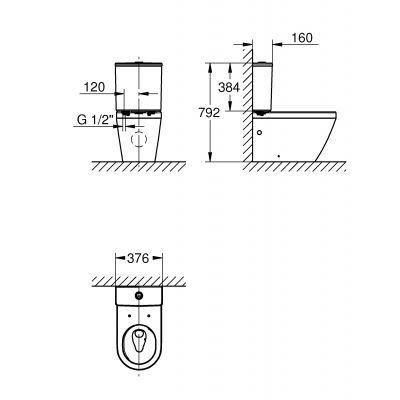 Grohe Euro Ceramic spłuczka 102503SH00